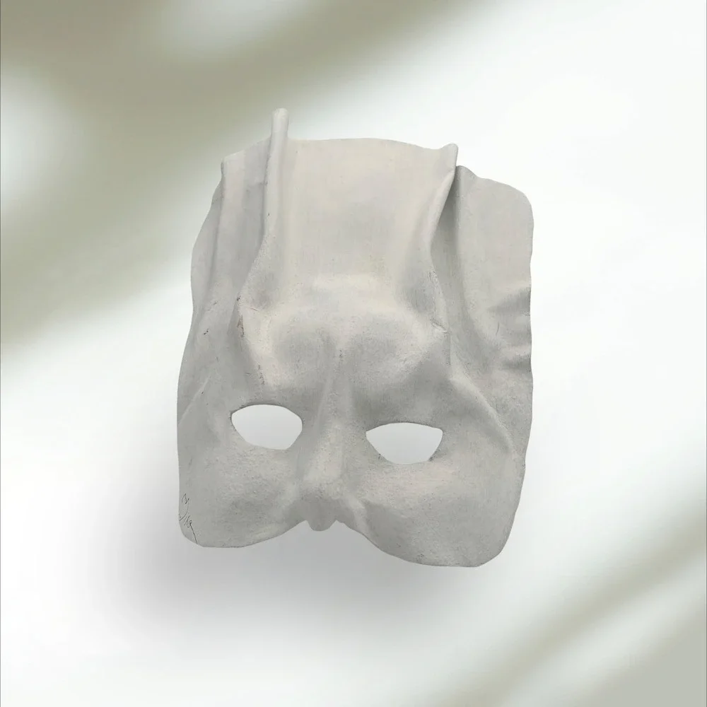 Artisan Crafted Papier-mâché Mask Halloween Mardi Gras Wall Decor Theater